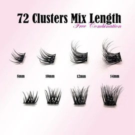 Lash&GLow Lash Clusters HIbiscus