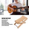 Guitar Footrest, Extra Robust, Elegant, Foldable Wooden Step Footstool, Provides