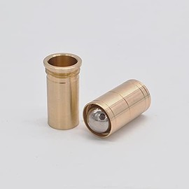 MOMOMAGE Ball and Tube Mystery Magic Tricks Close up Illusions Gimmick Props Mentalism Magic Brass Steel Ball Sink Down into Tube Magic