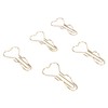 50pcs Heart Pen Clips Plated Metal Pen Holder Clips Small