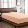 SSW HOMES Single Fitted Sheet Peach - Deep Pocket 12