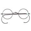 Agstum Retro Small Round Optical Rare Wire Rim Eyeglasses Frame