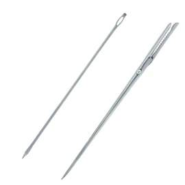 Westmark 1 Paring Needle + 1 Training Needle, Length: 18 cm/19 cm, Stainless Steel, Silver, 126722E6