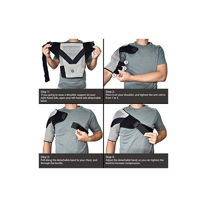 VS VITAL SALVEO Vital Salveo Adjustable Compression Shoulder Brace Support