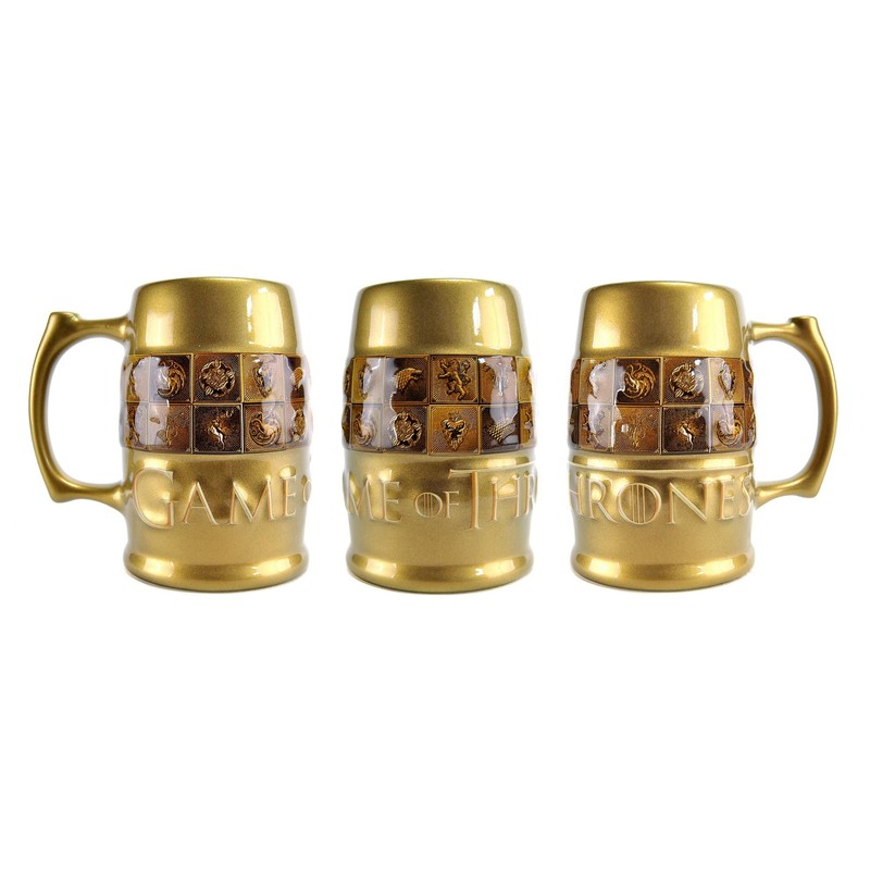 Game of Thrones Tankard - Galaxic Glaze Sigils,Gold,black,600ml