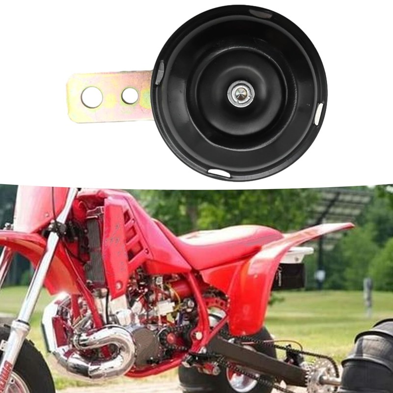 Aynaxcol 12V Motorbike Electric Horn, 105DB Round Loud Speaker Horn,