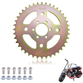 40T High Speed Rear Sprocket #40/41/420 Fit for Coleman CT100U CC100X, Mega Moto MMB80 105, Baja Doodle Bug DB30, Motovox MBX10 Mini Bike Parts（6 Hole）