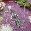 Malachite Pendant 925 Silver Overlay Pendant Multi Shape Gemstone With