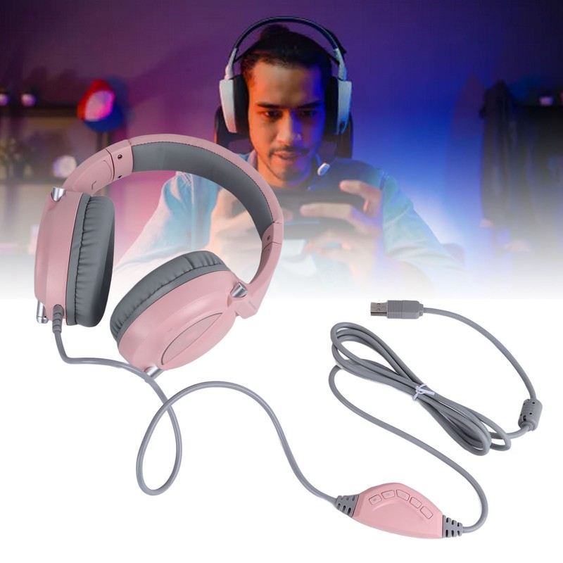 Gaming Headset 7.1 Sound RGB Light 50mm USB Powerful Bass