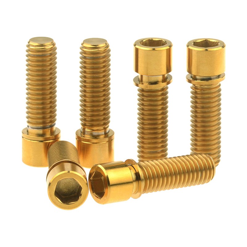 Wanyifa M8 x 25mm Titanium Ti Bolt with Washer for