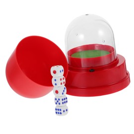 SAFIGLE Dice Set Electric Dice Cup Shaker Plastic Small for Bars KTV Restaurant Family Easy to Use