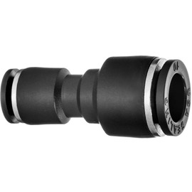 USA SEALING ZUSA-TF-PTC-141 Nylon Push to Connect Tube Fittings Reducing Union: 1/4" Tube 1/8" Tube, Black