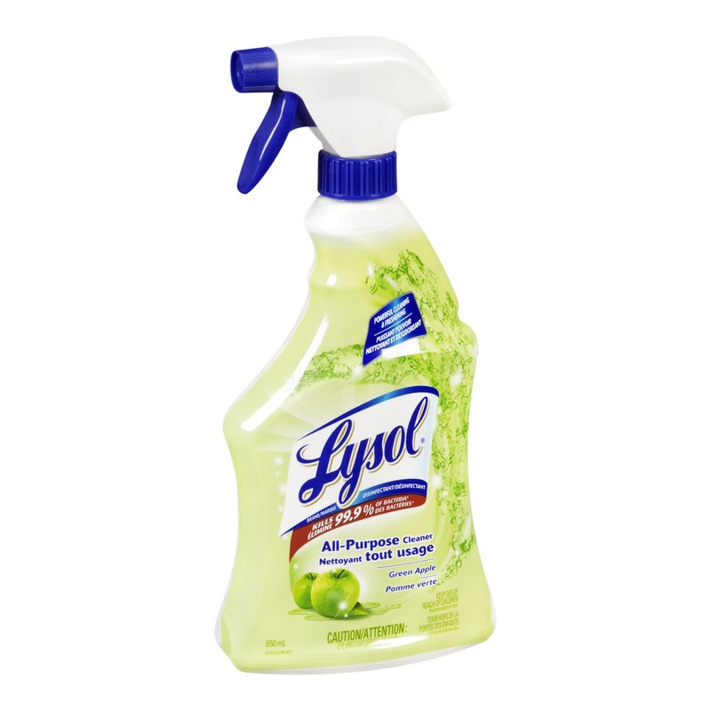 Lysol All Purpose Cleaner Trigger, Green Apple, Powerful Cleaning &