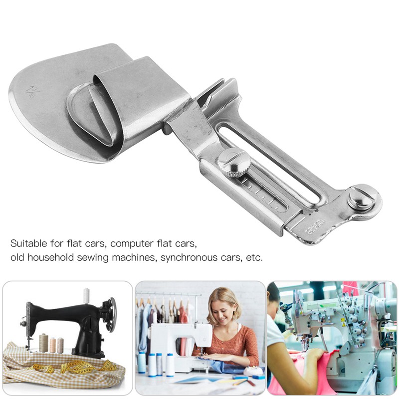 Sewing Machine Binder Lockstitch Presser Foot Hemmer Rolled Hem Binding