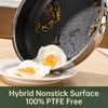 housmat Hybrid Nonstick 10 Inch Frying Pan, Stay-Cool Handle, Dishwasher-Friendly,