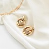 Gold Geometric Drop Dangle Earrings for Women Chunky Gold Earrings