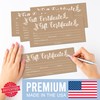25 4x9 Rustic Blank Gift Certificates For Business Gifts For