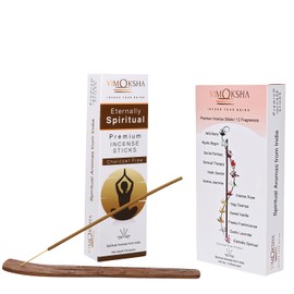 Vimoksha Spiritual-Incense-Sticks-Bulk-Pack-100%-Natural-Organic-Chemicals-Free for-Purification-Relaxation-Positivity-Yoga-Meditation 240-Gm-135-Sticks