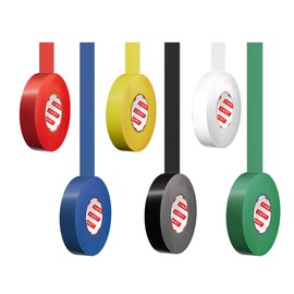 SWRT 6 Pack Colored Electrical Tape, 0.75 in x 66 FT High Temp Electric Tape Under 600V for All Weather, UV Protection, Flame Retardant, Suitable for Domestic, Commercial, and Industrial environments