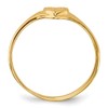 IceCarats 10K Solid Yellow Gold Heart Ring Love Band Size