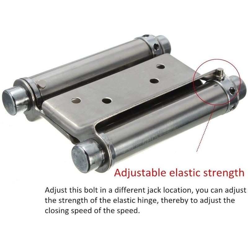 Double Action Spring Hinge, 2 Pack 3in Stainless Steel Double