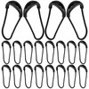 XunYee 20-Piece #13 U-Shaped PVC-Coated Nylon Zipper Pulls - Large