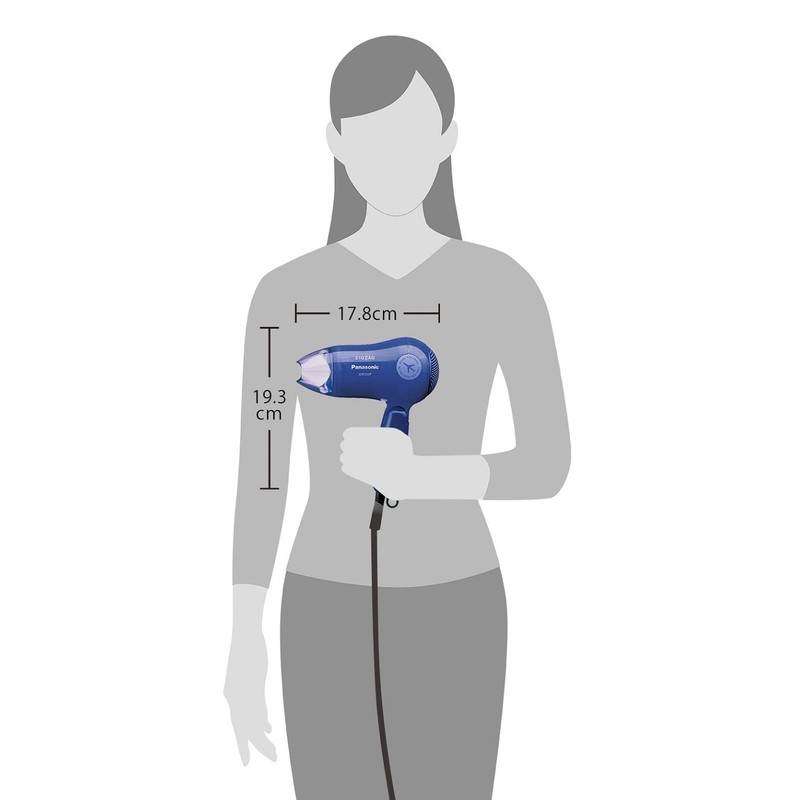 Panasonic EH5202P-A Zigzag Hair Drier Turbo Dry 1200 Blue