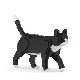 JEKCA Tuxedo Cat 02SB | Cat Plastic Building Blocks | Age 14+