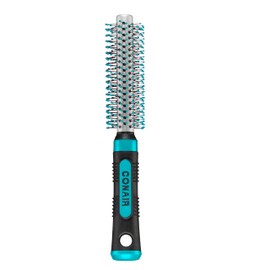 Conair Metal Round Hairbrush - Hair brush for blow out with Metal barrel and Nylon bristles - Adds body and fullness - Perfect for short hair and home hair stylists