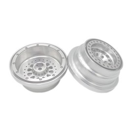 VITAVON & VOTACH alumium beadlock Wheel Silver Rim+Ring for UDR Traxxas Unlimited Desert Racer 1:7#8473 2pcs