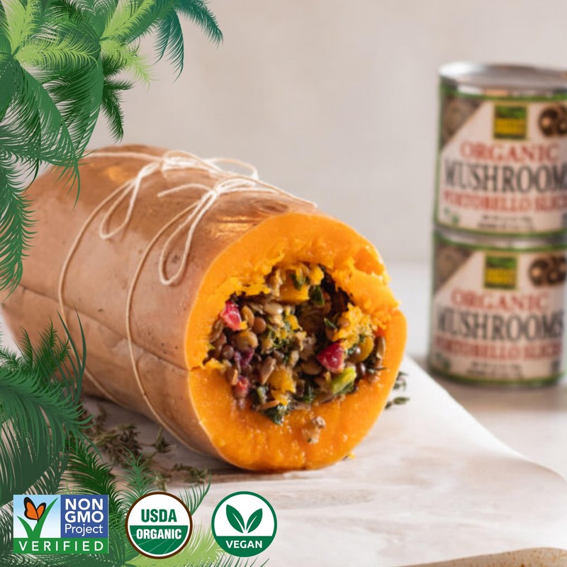 Native Forest Organic Portobello Mushroom Slices - Canned Mushrooms, Low