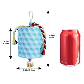 MinrzPet Chicken Coop Accessories, Chicken Beak Grinding Calcium Stone with Bell, Chicken Toys for Coop, Chicken Enrichment Toys, Chicken Coop Toys for Hens, Ducks, Geese, Turkeys, Poultry