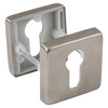 Gedotec Cylinder rosette stainless steel matt door rosette square –
