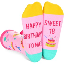 18th Birthday Gifts Socks Ideas - 18th Birthday Gifts for 18 Year Old Girl, Birthday Presents for 18 Year Old Female