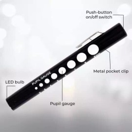 Dixie EMS Colored Disposable Penlight with Pupil Gauge - 6 Colors