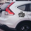 2 Pieces Creative Car Stickers, Letter Car Stickers, Funny Car