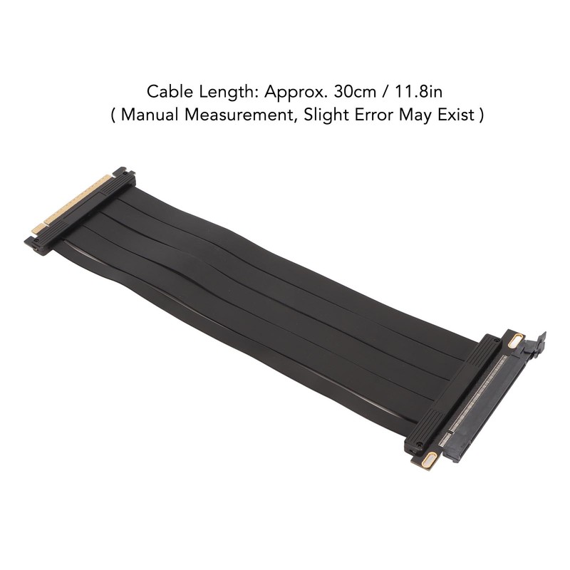 PCIE 4.0 X16 Extender 180 Degree 26GB/s 11.8 Inch Shielded