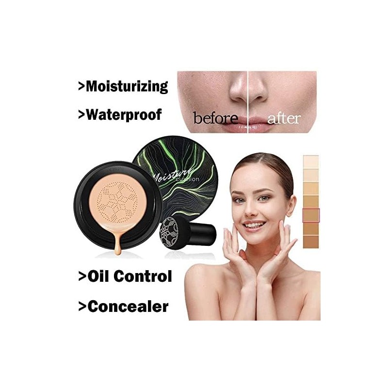 Base de maquillaje CC con cojín de aire Mushroom Head,