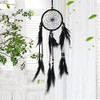 Hztyyier Dream Catcher Black Macrame Dream Catcher Pendant Craft Living