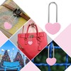 PATIKIL 3.9" 50mm Love Locks Heart Padlock Without Key, Double