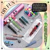 Sayglossy 10 Pcs DIY Pens Making Kit Beads Glitter Beadable