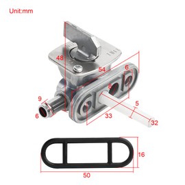FLYPIG 4DP-24500-01 Gas Tank Fuel Petcock Shut Off Valve Switch for YZ80 YZ85 YZ426F YZ250F YZ400F YZ426F YZ450F FZS600 Replace 4JT-24500-20 4DP-24500-00 4DP-24500-10