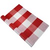 USTIDE Buffalo Check Plaid Doormat Red & White 2'x3'Hand Woven