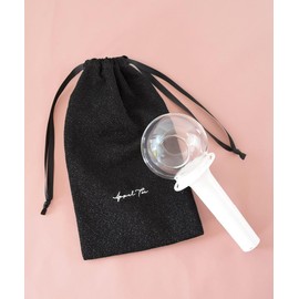 AppelToi 810008 Pouch, Mini Pouch, Penlight Case, Penlight Pouch, Penlight, Pen Lake, Pouch, Case, Storage, Sphere, Drawstring, Concert, Glitter, Presentation, Black