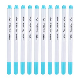 Air Water Erasable Pen Fabric Marker Temporary Marking Auto Vanishing Pen Air Erasable Pen, 10pcs Disappearing Ink Marking Pen for Cloth Marking ToolsMarking & Tracing Tools(Single Head Blue)