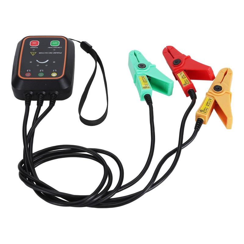Phase Sequence Detector Non Contact Tester 3PH AC Meter Monitor