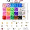 Redtwo 3400 Pcs Clay Beads Bracelet Making Kit, Friendship Bracelet