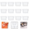 Expandable Fridge Space Allocator, 12PCS Clear Plastic Drawers Separators, 3.1-4.7"Adjustable