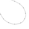 Alex and Ani Enamel Black Dot Chain Necklace