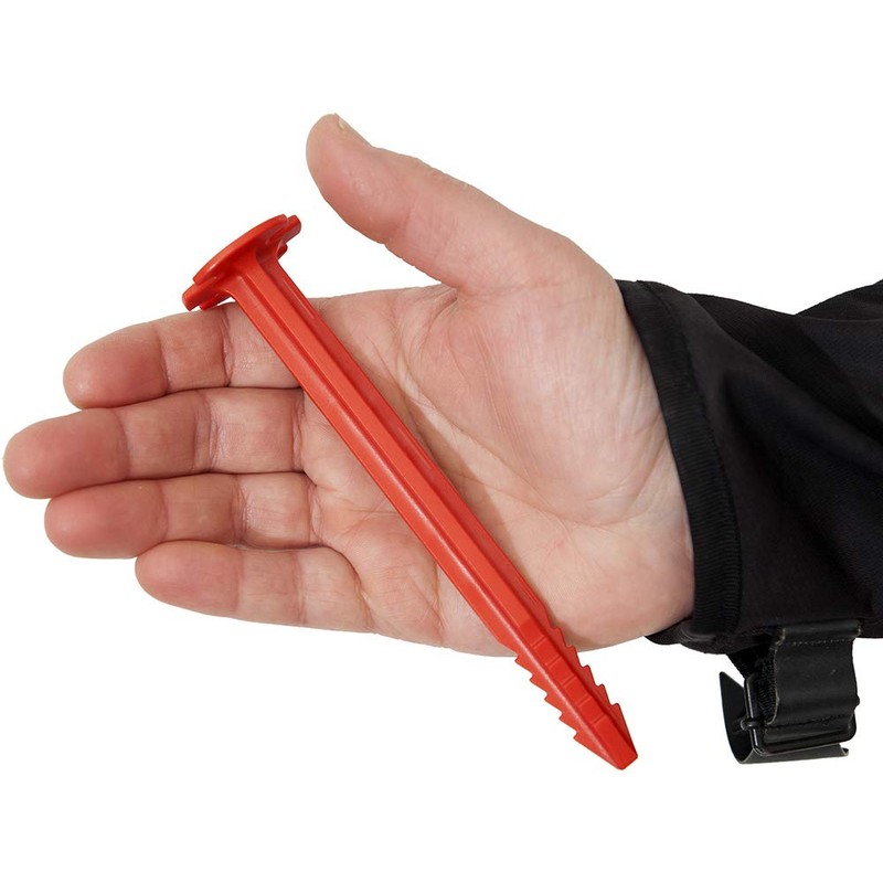 SwissPiranha SwissPiranha RT150 Tent Pegs (Set of 10), Red, M,
